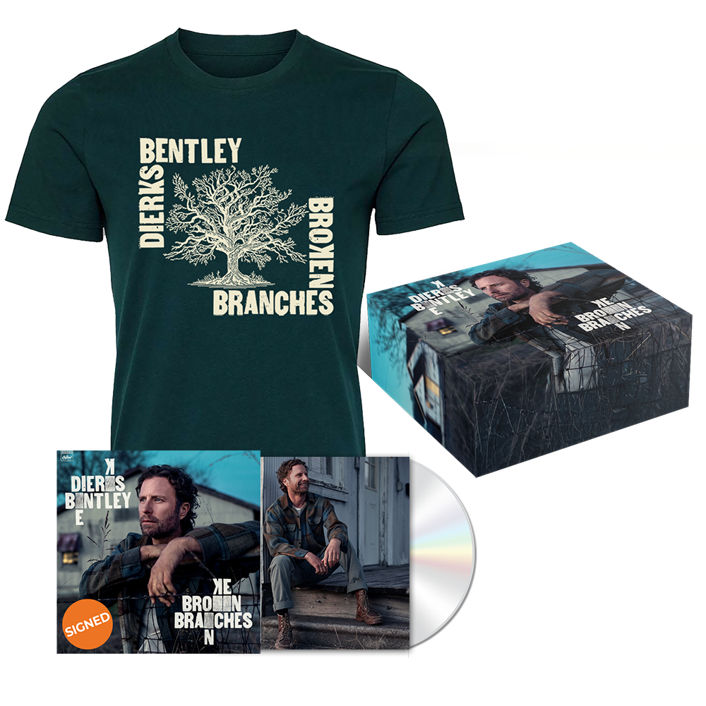 Broken Branches Box Set (CD + T-Shirt - Signed) - Dierks
